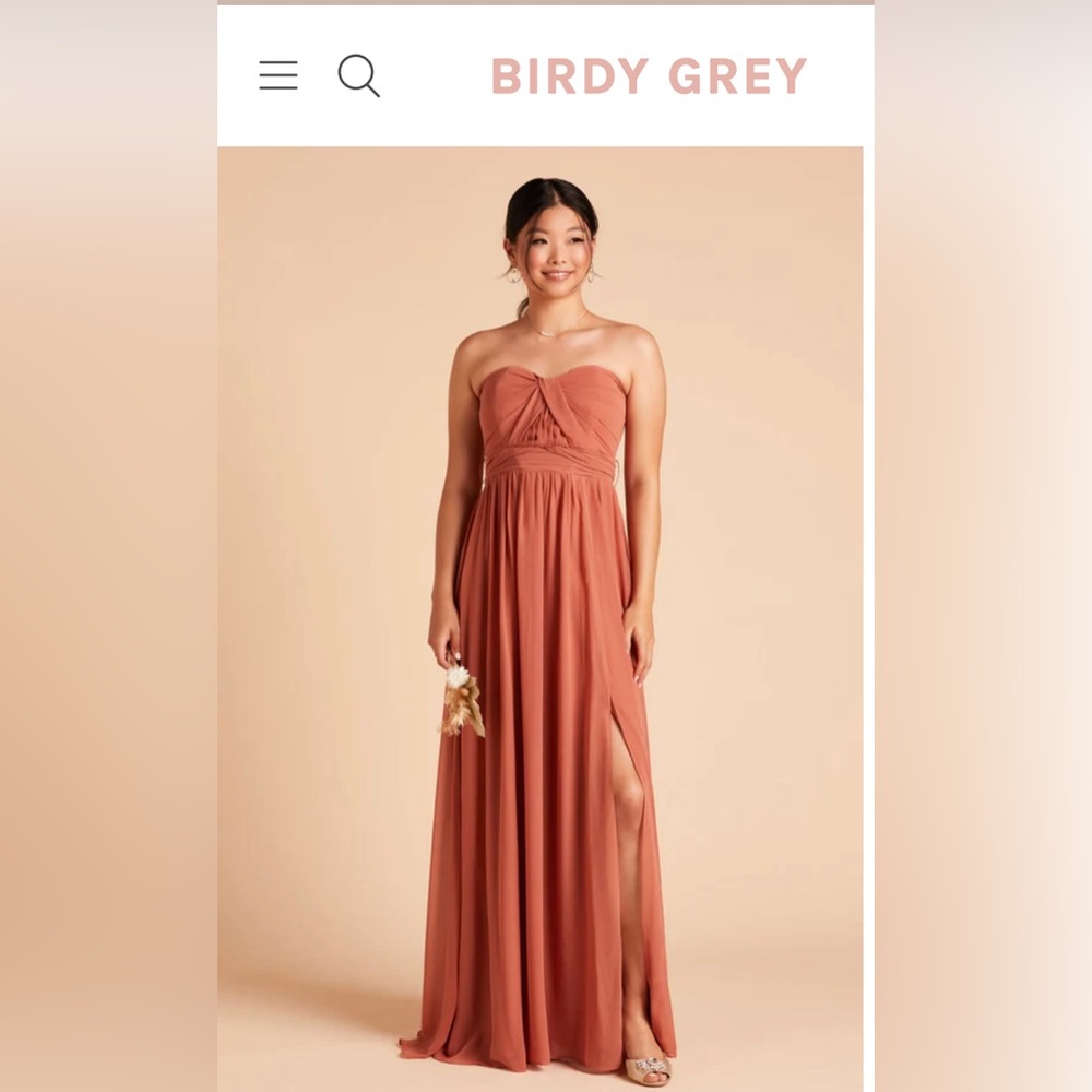 NWT GRACE CONVERTIBLE DRESS CHIFFON TERRACOTTA